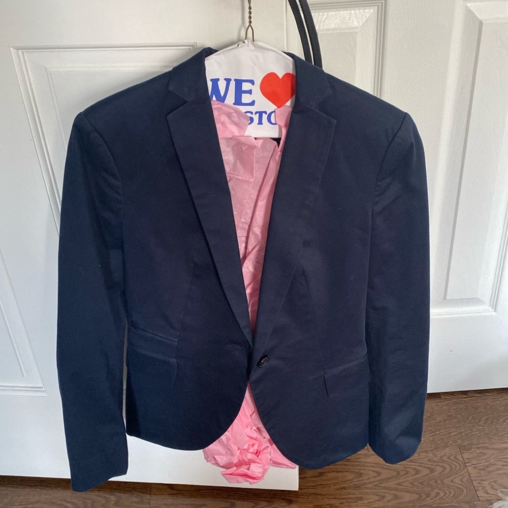 Zara Basics Navy Blue Blazer Size-xs